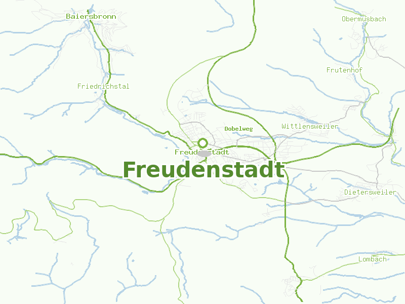 Karte von Freudenstadt
