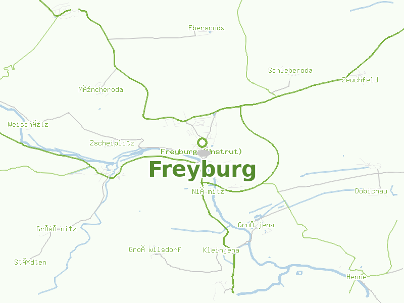 Karte von Freyburg