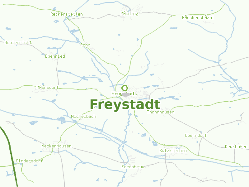 Karte von Freystadt
