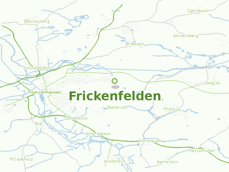 Karte von Frickenfelden