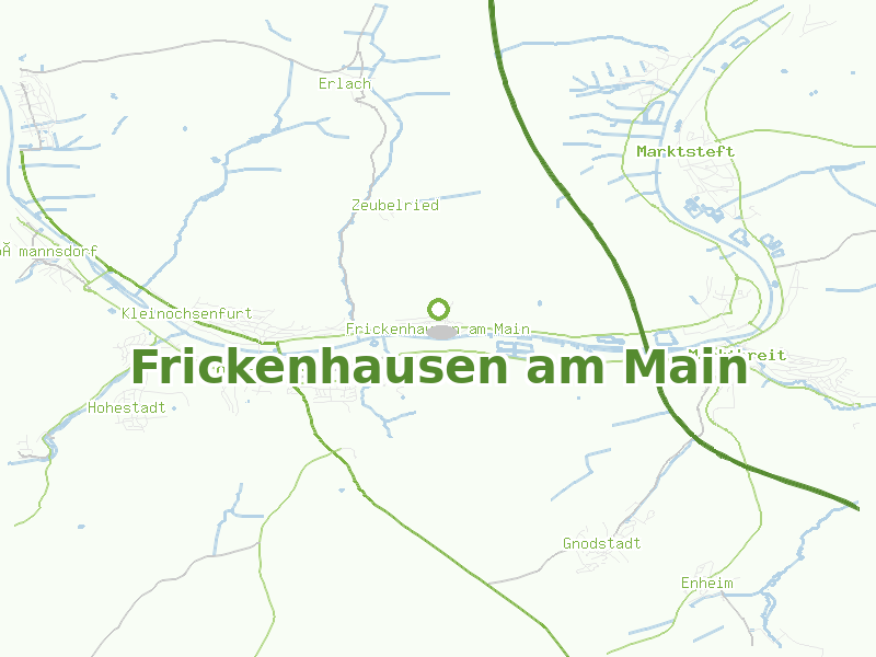 Karte von Frickenhausen am Main