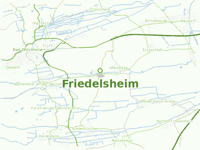 Karte von Friedelsheim