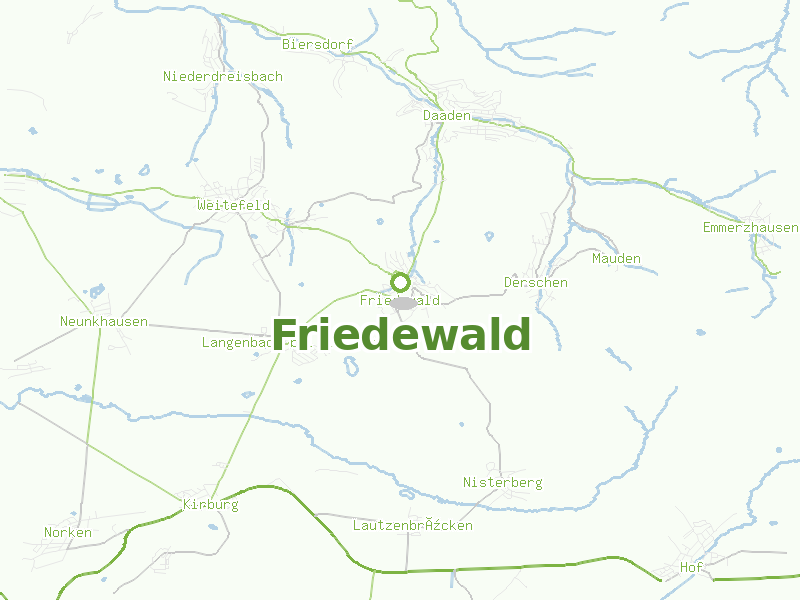 Karte von Friedewald