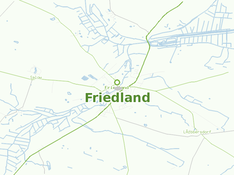 Karte von Friedland