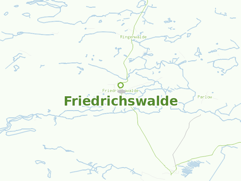 Karte von Friedrichswalde