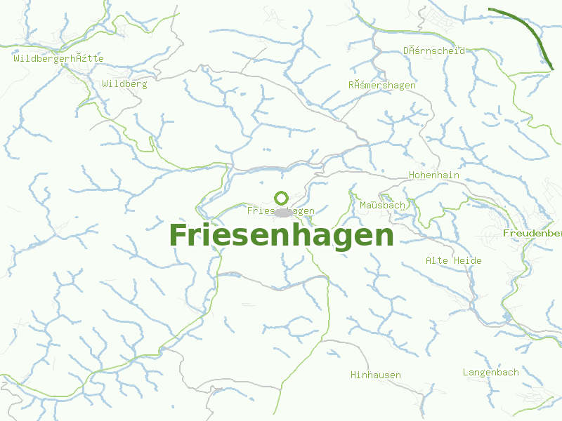 Karte von Friesenhagen