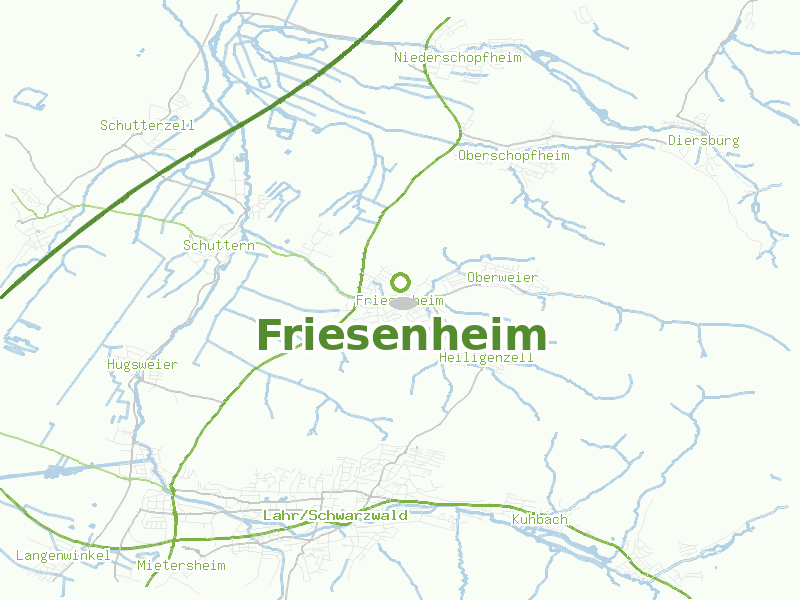 Karte von Friesenheim