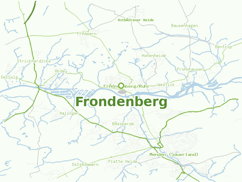 Karte von Frondenberg