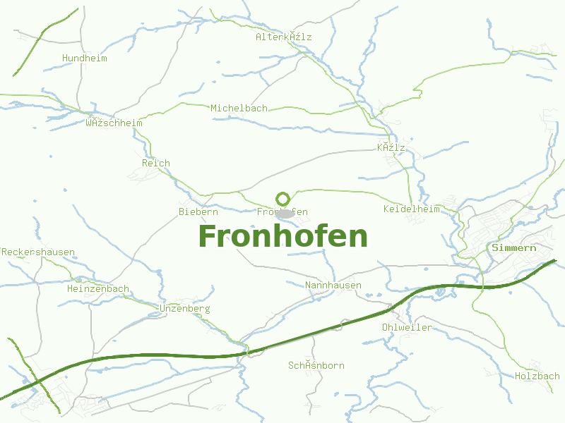 Karte von Fronhofen