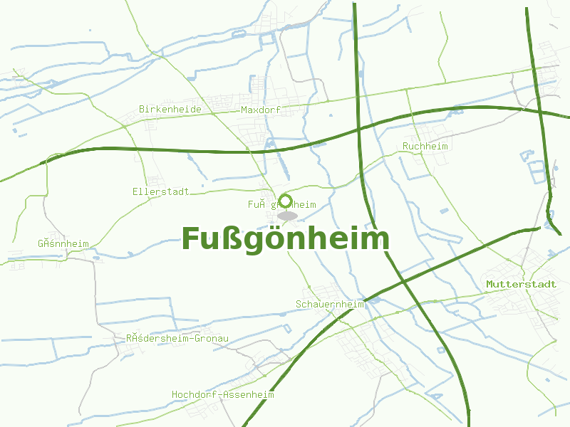 Karte von Fußgönheim