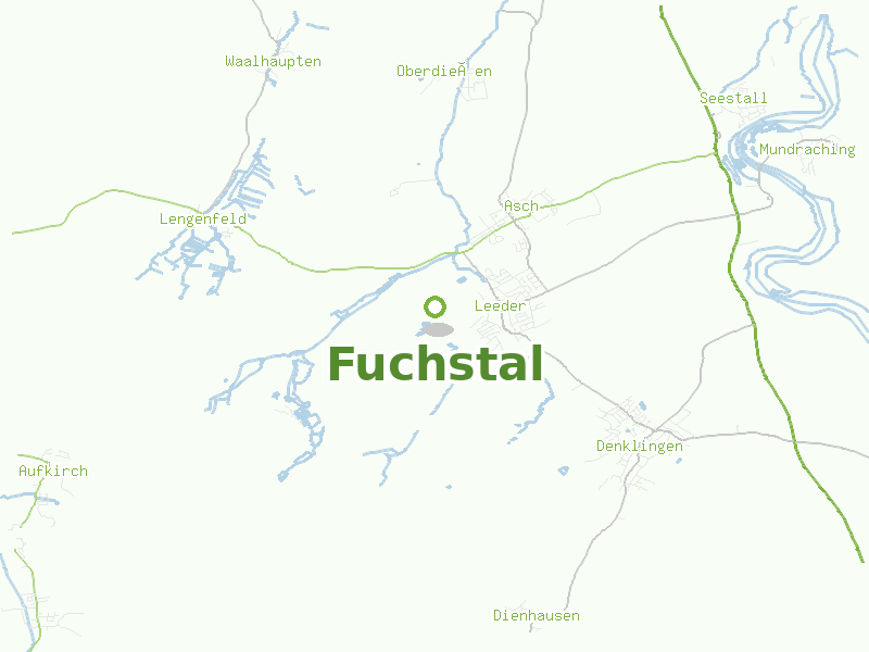 Karte von Fuchstal