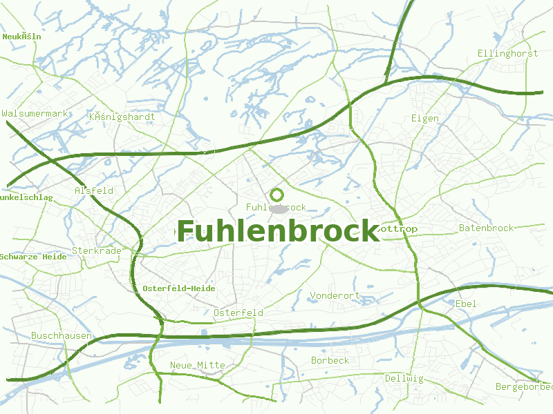 Karte von Fuhlenbrock