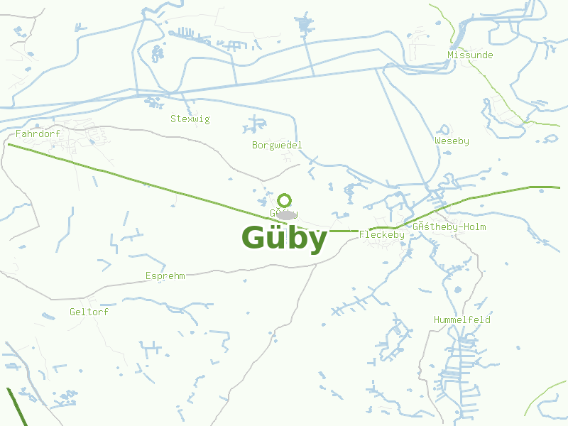 Karte von Güby