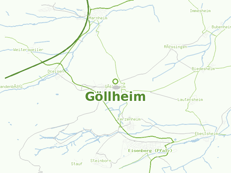 Karte von Göllheim