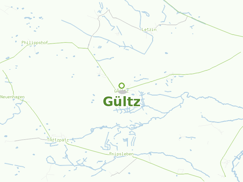 Karte von Gültz