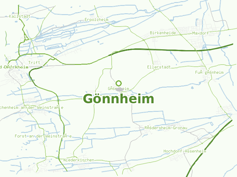 Karte von Gönnheim