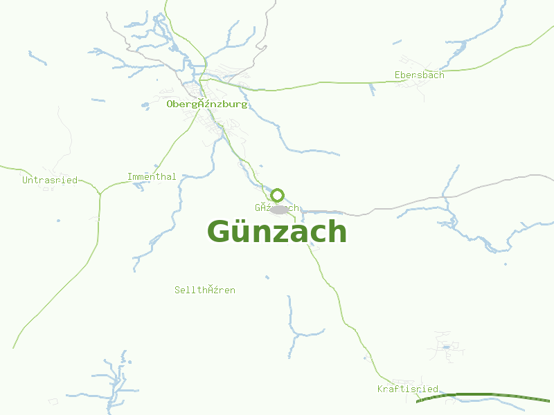 Karte von Günzach