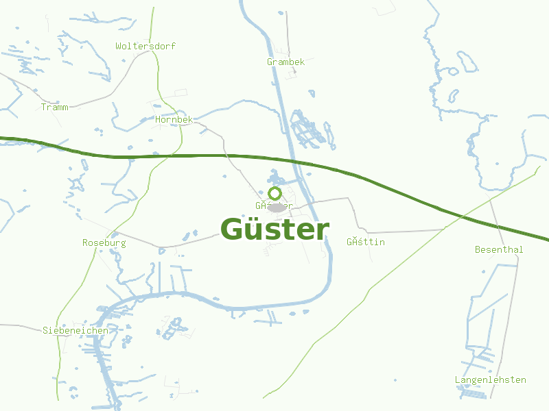 Karte von Güster