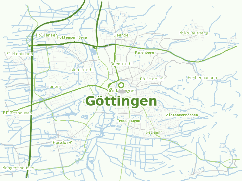Karte von Göttingen