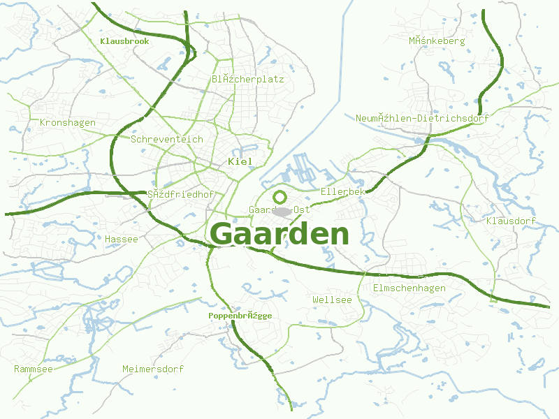 Karte von Gaarden