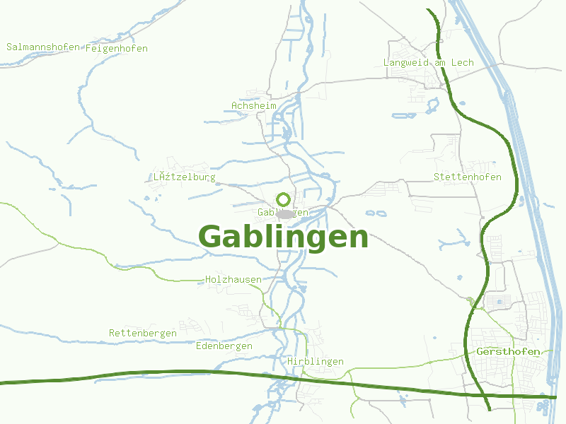 Karte von Gablingen