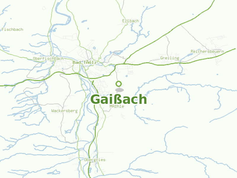 Karte von Gaißach
