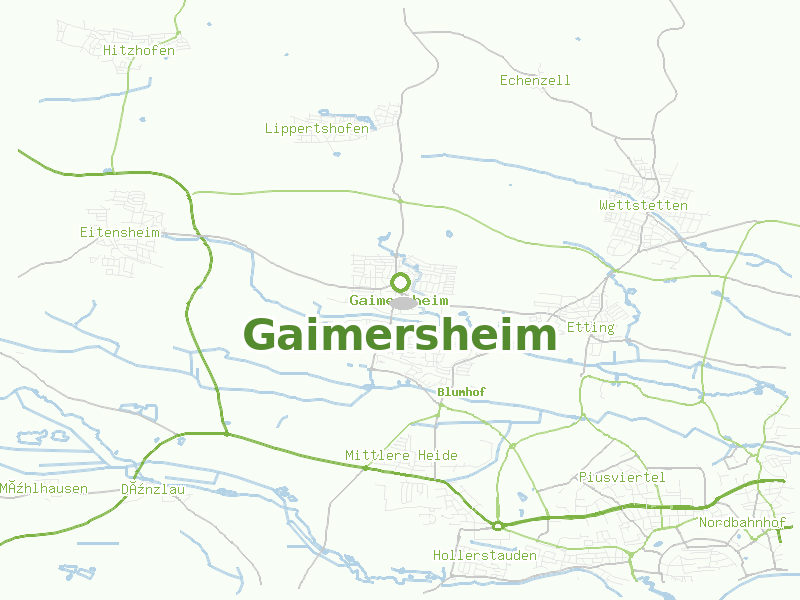 Karte von Gaimersheim