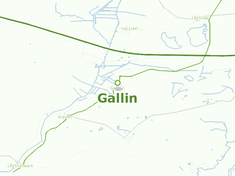 Karte von Gallin