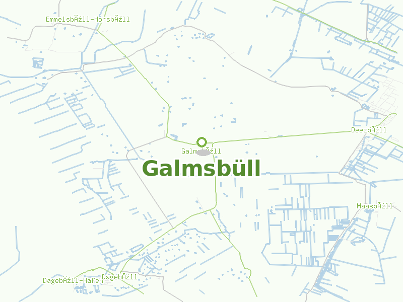 Karte von Galmsbüll