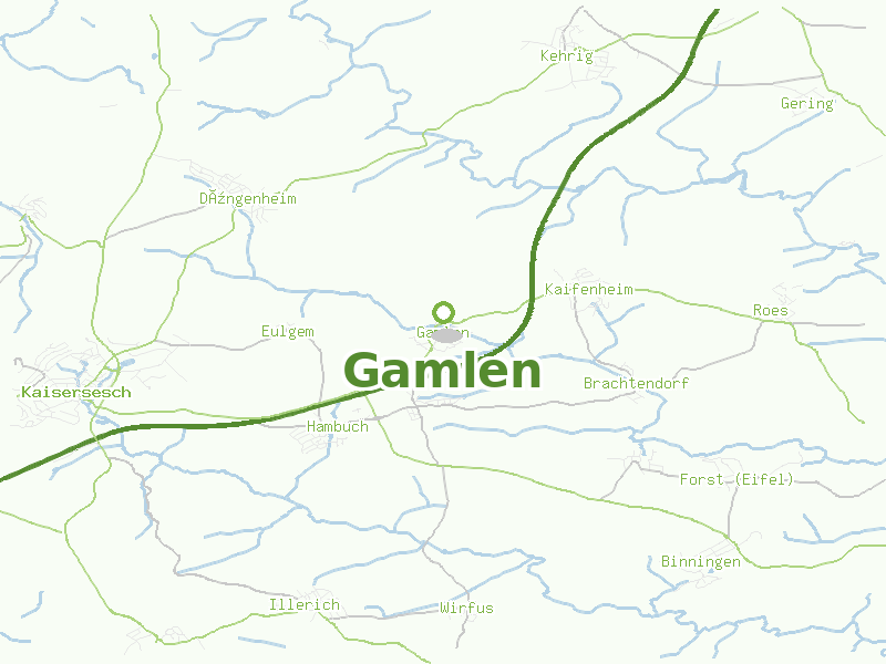 Karte von Gamlen