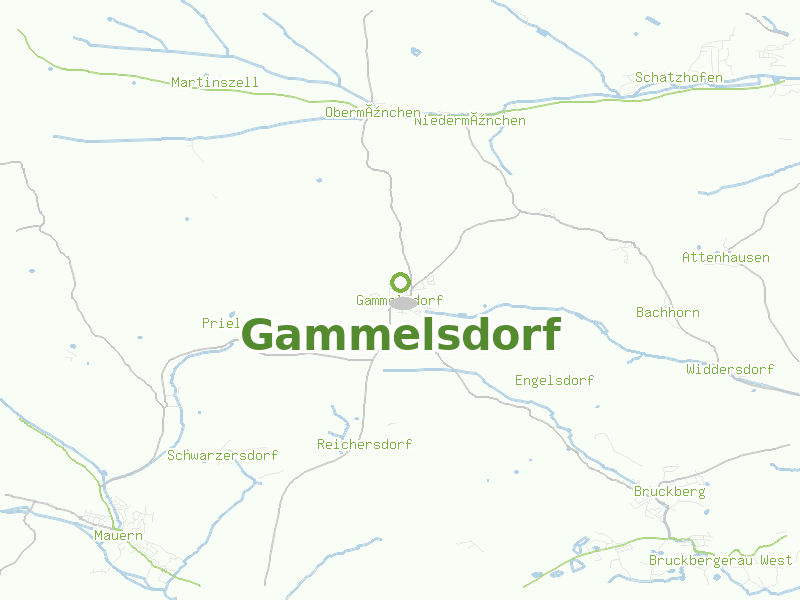 Karte von Gammelsdorf