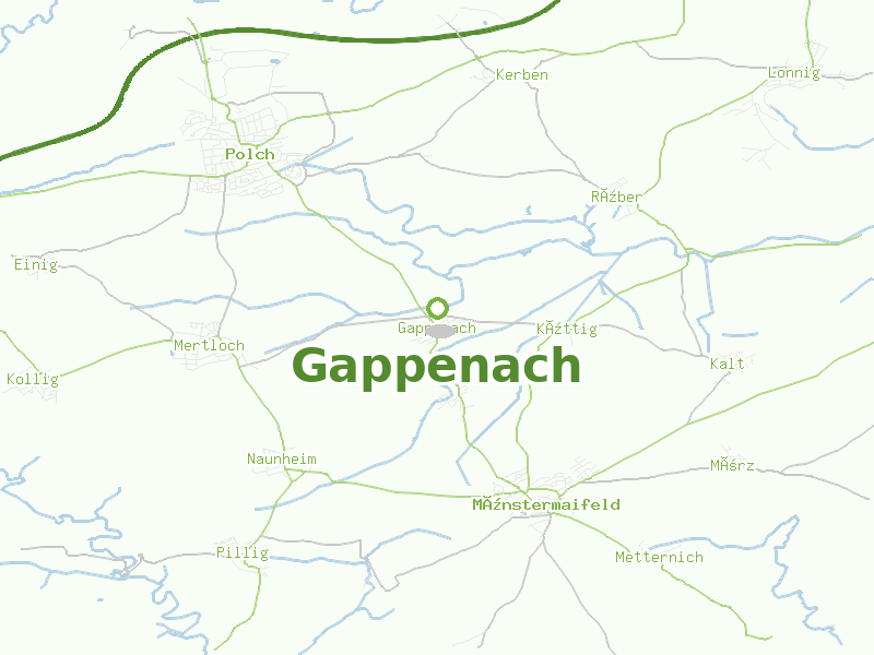 Karte von Gappenach