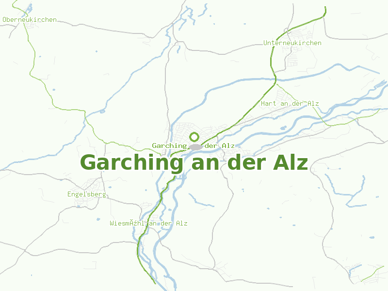 Karte von Garching an der Alz