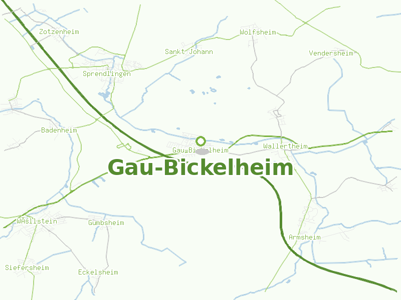Karte von Gau-Bickelheim