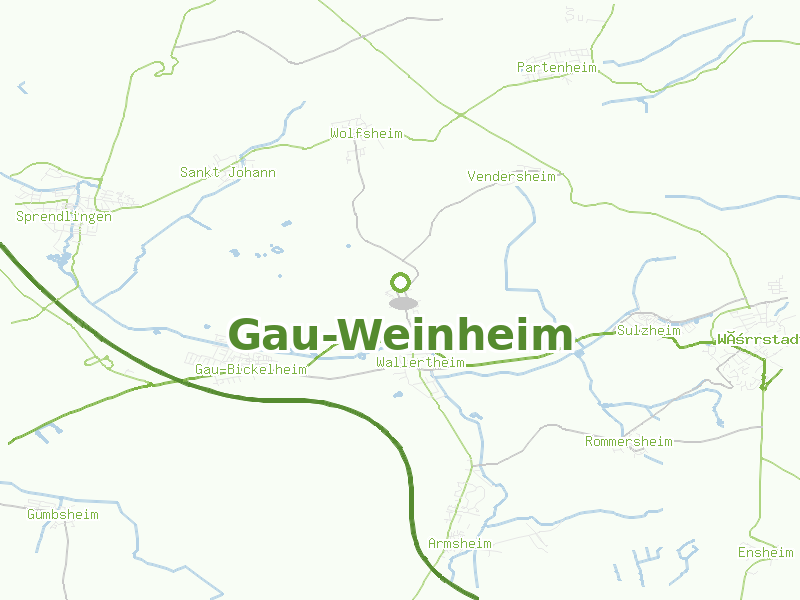Karte von Gau-Weinheim