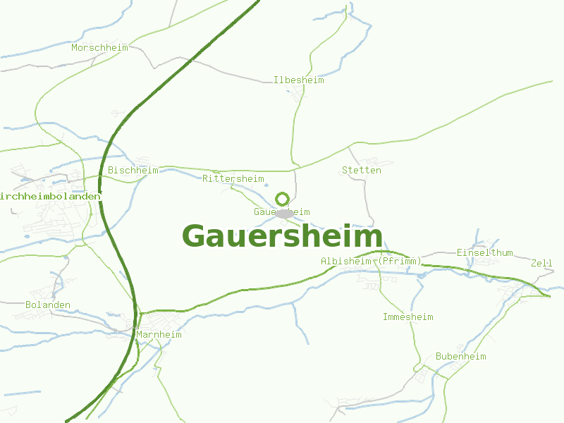 Karte von Gauersheim