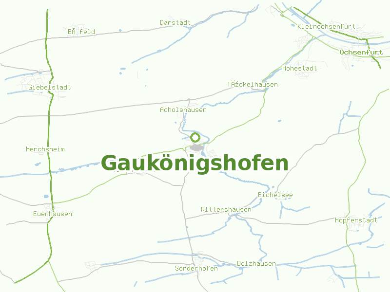 Karte von Gaukönigshofen