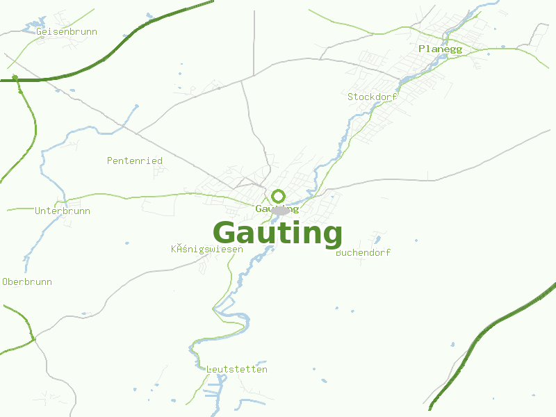 Karte von Gauting