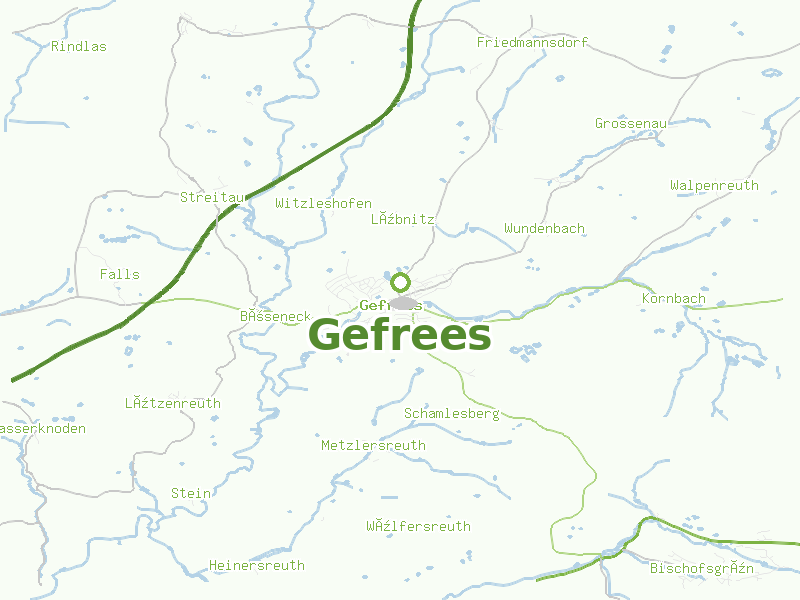 Karte von Gefrees