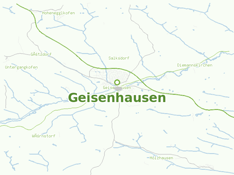 Karte von Geisenhausen