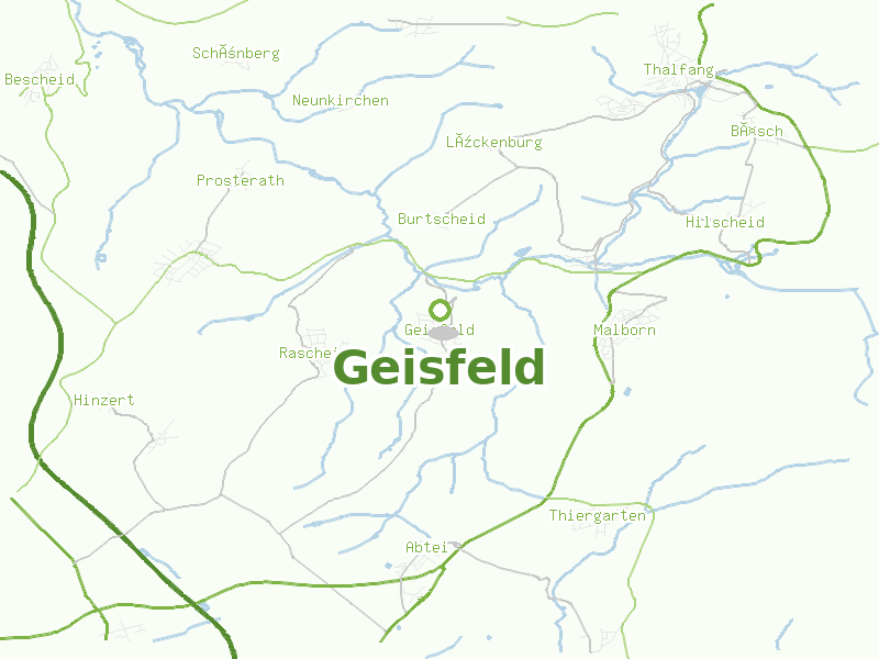 Karte von Geisfeld