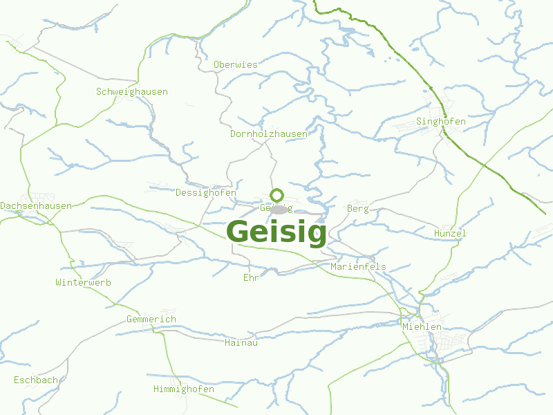 Karte von Geisig