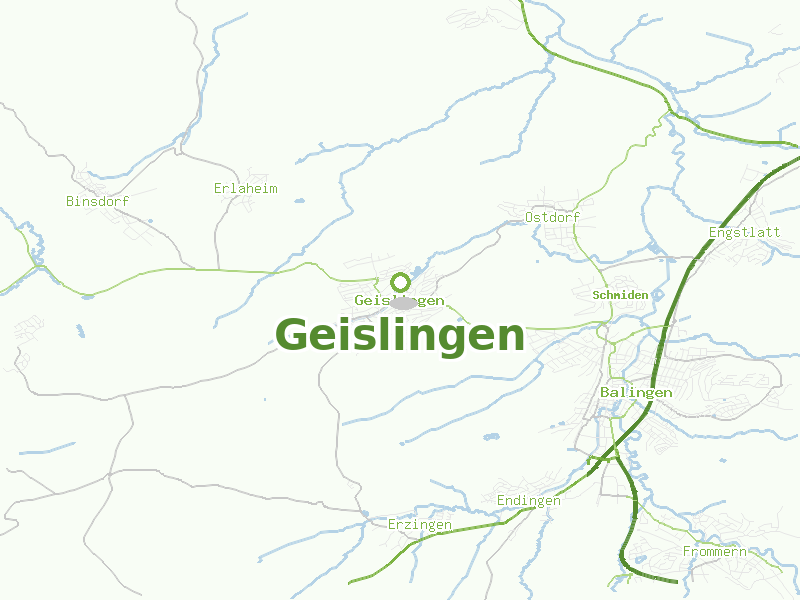 Karte von Geislingen
