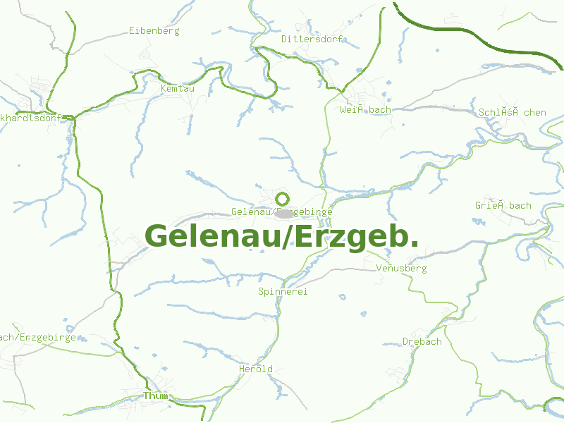 Karte von Gelenau/Erzgeb.