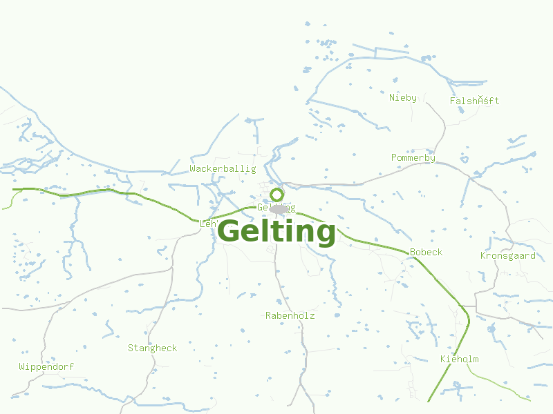 Karte von Gelting