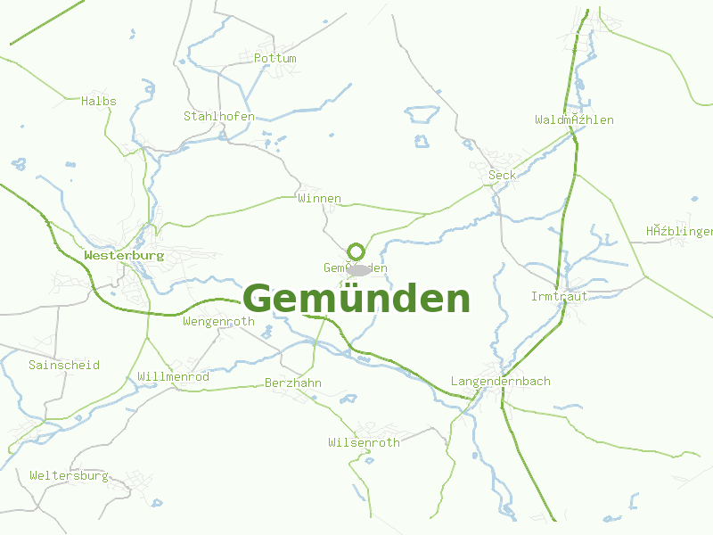 Karte von Gemünden