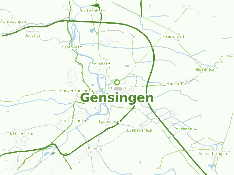 Karte von Gensingen