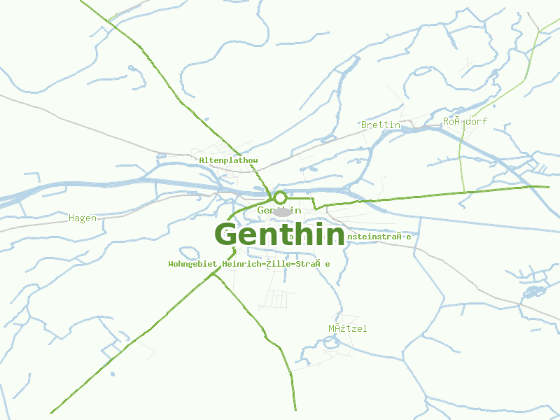 Karte von Genthin