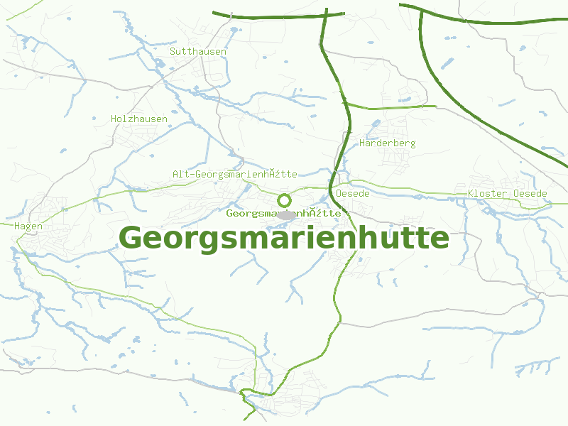Karte von Georgsmarienhutte