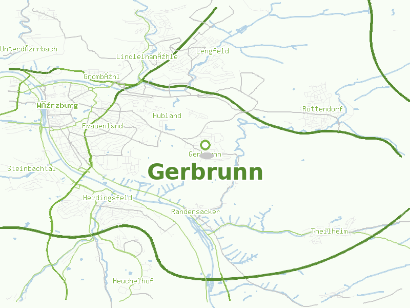 Karte von Gerbrunn